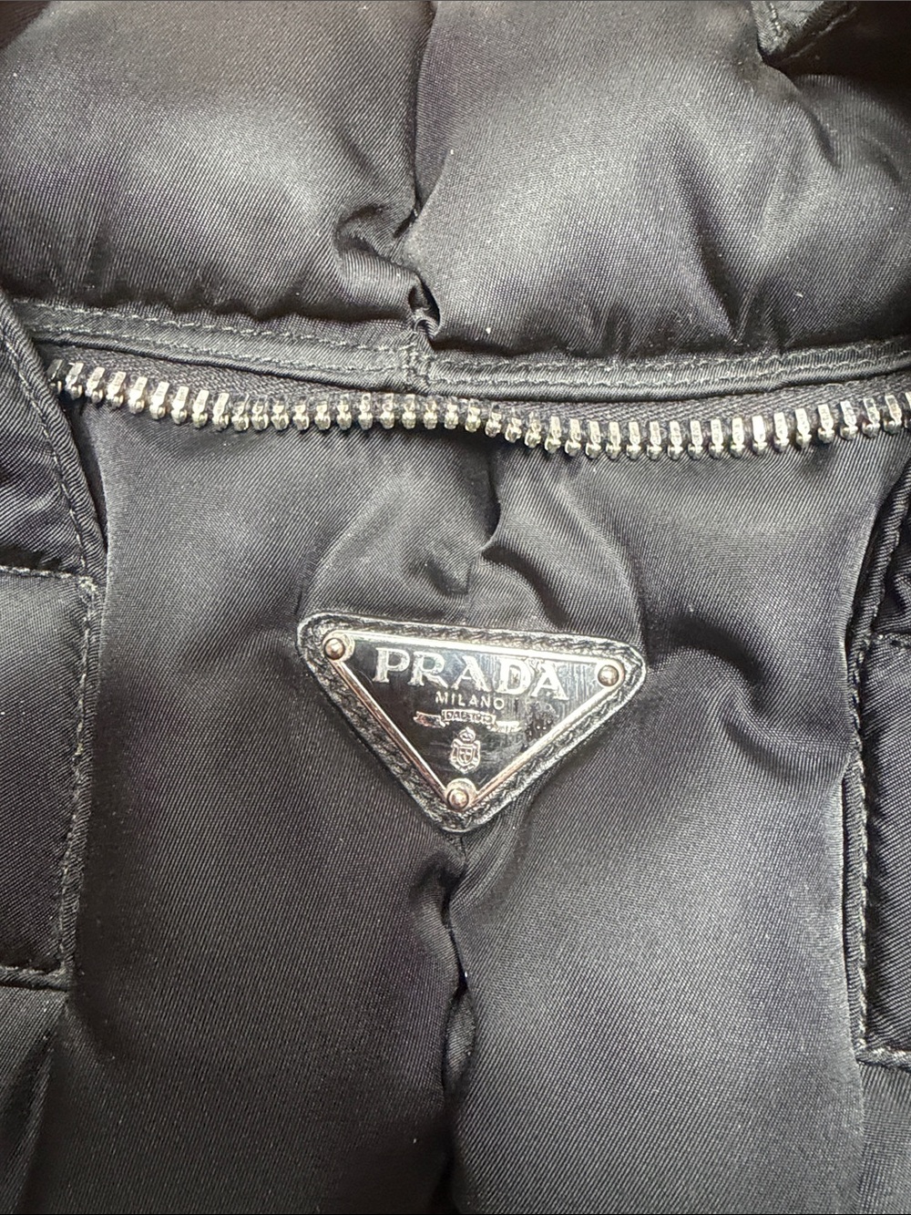 Prada Vintage Black Quilted Puffer Duffel Bag - Picture 2 of 11
